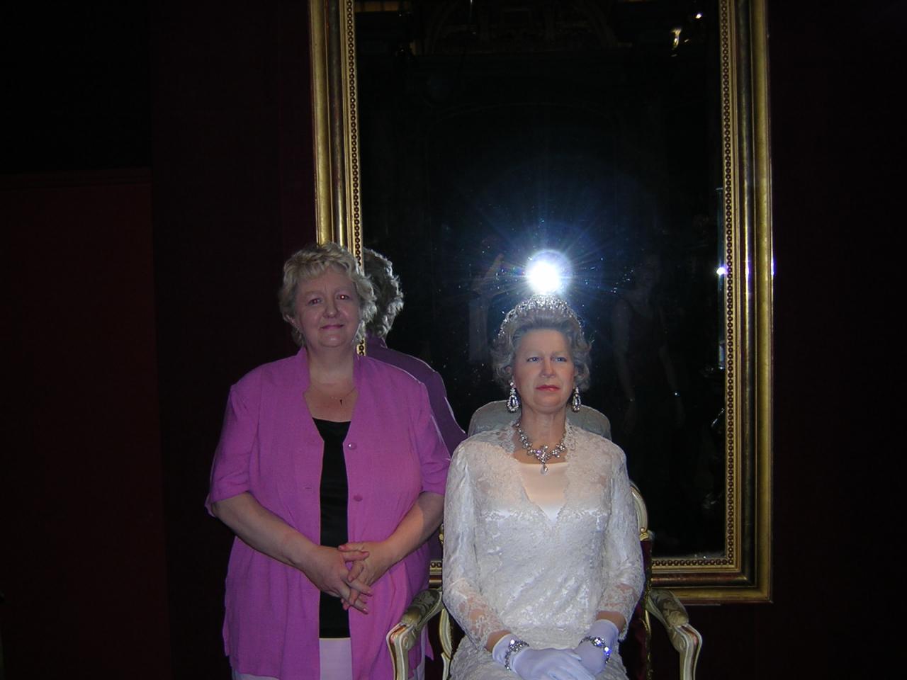 la Reine Elibabeth d'Angleterre et moi