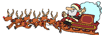 pere noel et les rennes reine lea